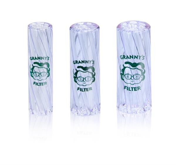 Grannys Glas Vortex Filtertip 3er Set transparent