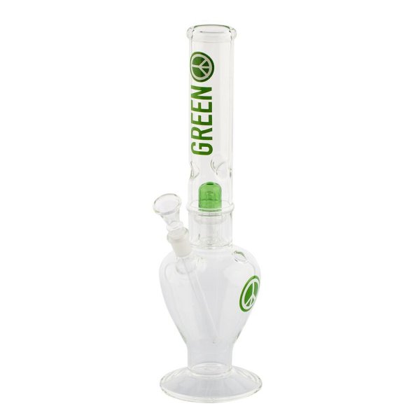 Bong Glas Greenline Peace rund H:35 D:40mm
