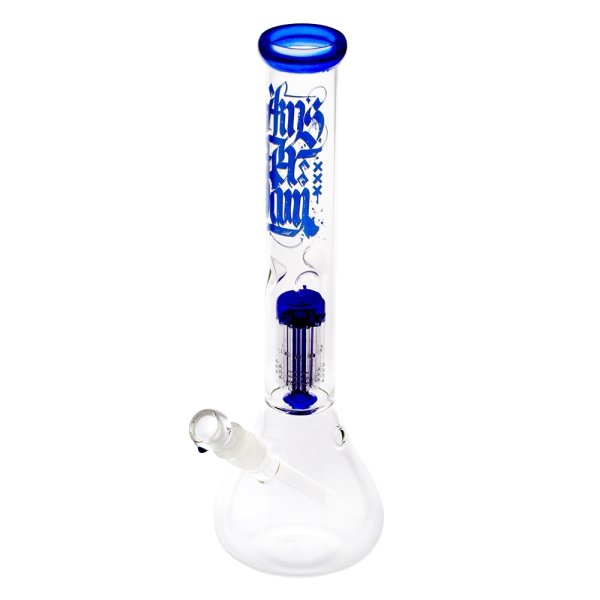 Bong Glas Amsterdam Baumarm Perlator, blau 40cm