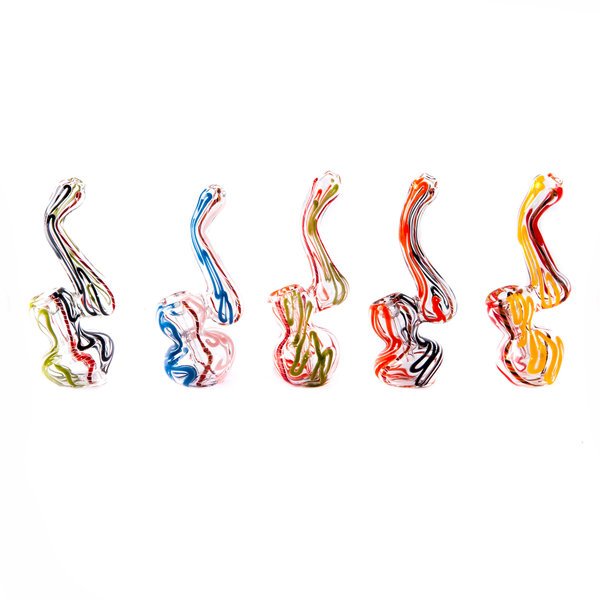 Glaspfeife Mini Bubbler 15cm versch. Farben