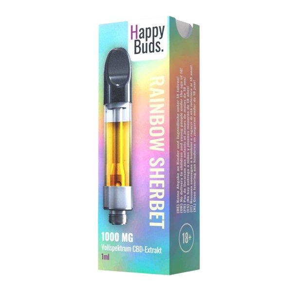 Happy Buds. CBD Vape Pen - Rainbow Sherbet (Kartusche)