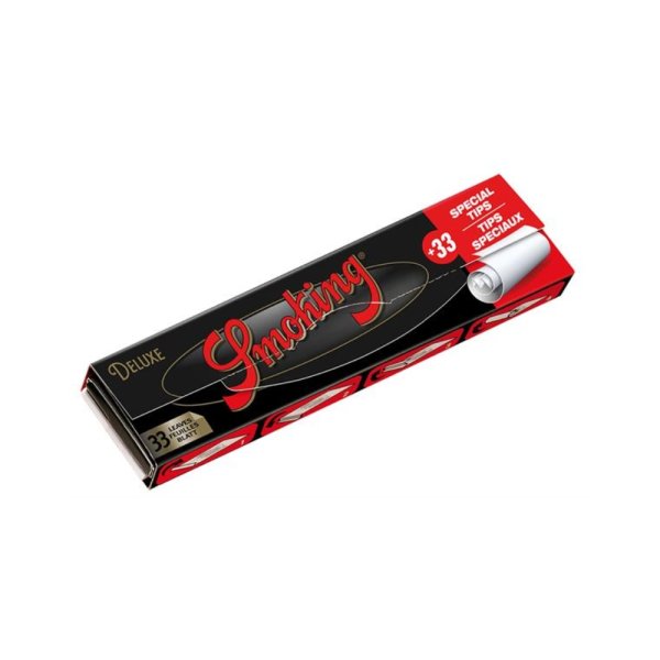 Smoking Papers King Size Black Deluxe mit Tips