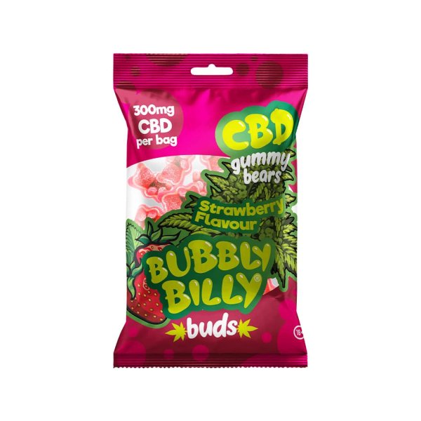 Bubbly Billy Gummibärchen CBD Strawberry, 100g