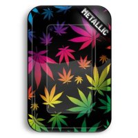 Fire Flow Rolling Tray Groß mit Blätter -...