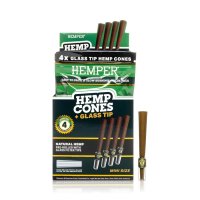Hemper Mini Size Cones mit Glass Filter Tips, 4Stk...