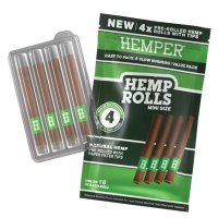 Hemper Mini Size Pre-Rolled mit Paper Filter Tips, 4Stk...