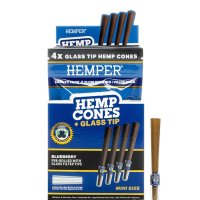 Hemper Mini Size Cones mit Glass Filter Tips, 4Stk...