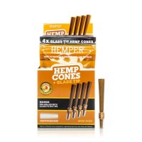 Hemper Mini Size Cones mit Glass Filter Tips, 4Stk...