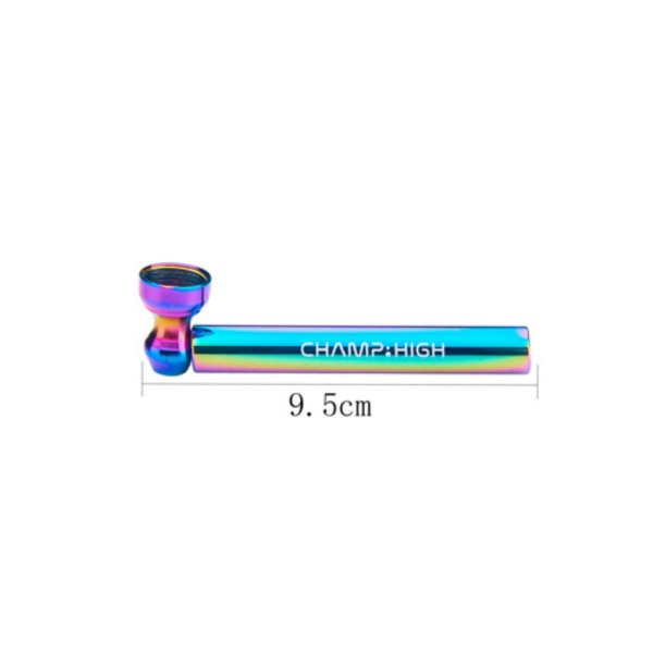 Champ High Pfeife Rainbow Glas mit Grinder