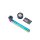 Champ High Pfeife Rainbow Glas mit Grinder