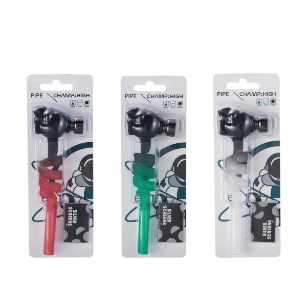 Champ High Pfeife Glas Skull Head 14cm