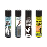 Clipper Feuerzeug Kollektion 4er Set Dorfleben 2