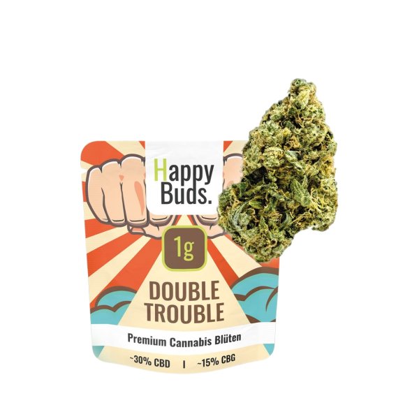 Happy Buds CBD Blüten Double Trouble - 1g