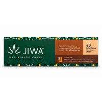 Jiwa Cones King Size Long Natural Wood 40Stk.