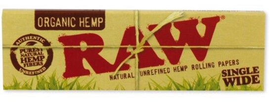 Raw Papers Organic Hemp Single Wide