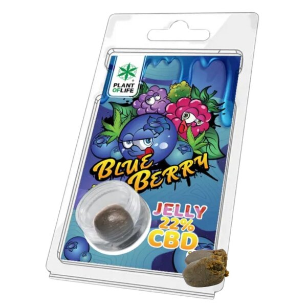 Plant of Life CBD Jelly 22% 1g Blue Berry