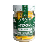 Purize Aktivkohlefilter XTRA Slim Size im Glas 100Stk. versch. Farben