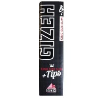 Gizeh Papers King Size Black mit Tips