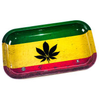 Syndicate Mischschale Metall Rasta Leaf-27x16 cm