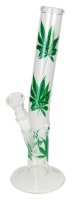 Glas Bong Hangover Multi Leaf 26 cm - Transparente Bong...