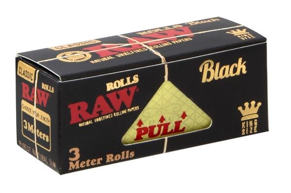 Raw Rolls Black Classic 3m