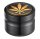 Champ High Grinder Leaf Aluminium Schwarz 63mm