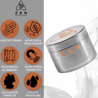 ZEN Vaporizers Grinder Basic silber 49mm