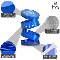 ZEN Vaporizers Grinder Basic blau 49mm