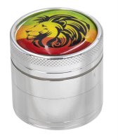 Grinder Aluminium Rasta Lion 40mm, 4-tlg.