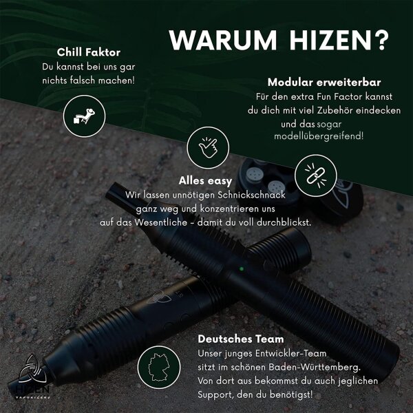 HIZEN Vaporizers Stilus Pro Max schwarz