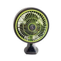 Oszillierender Ventilator | 20 Watt | Standfuß mit Clip und Stangenclip | Garden Highpro