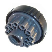 Wasserspinne | MAVERICK TOPSPIN | PE | 12x1m Verteiler mit 45° Spikes | 25 mm Anschluss