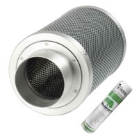 Aktivkohlefilter 100mm x 300mm | Rhino Hobby 225 | 100mm Flansch | 150 - 300m³/h