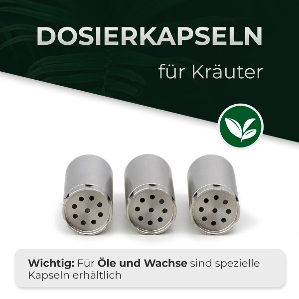 HIZEN Vaporizers Dosierkapseln Set Stilus Pro & Stilus Mini Konduktion