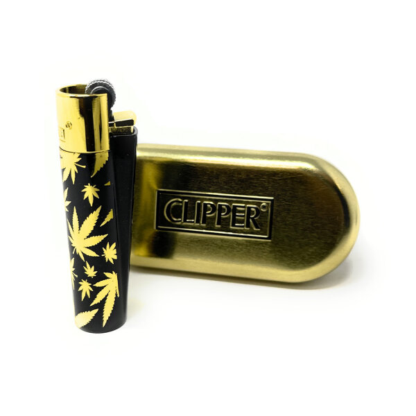 Clipper Metall Leaves Gold gold-Cap