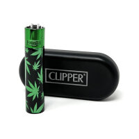 Clipper Metall Leaves Green green-Cap