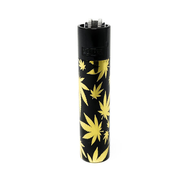 Clipper Metall Leaves Gold black-Cap