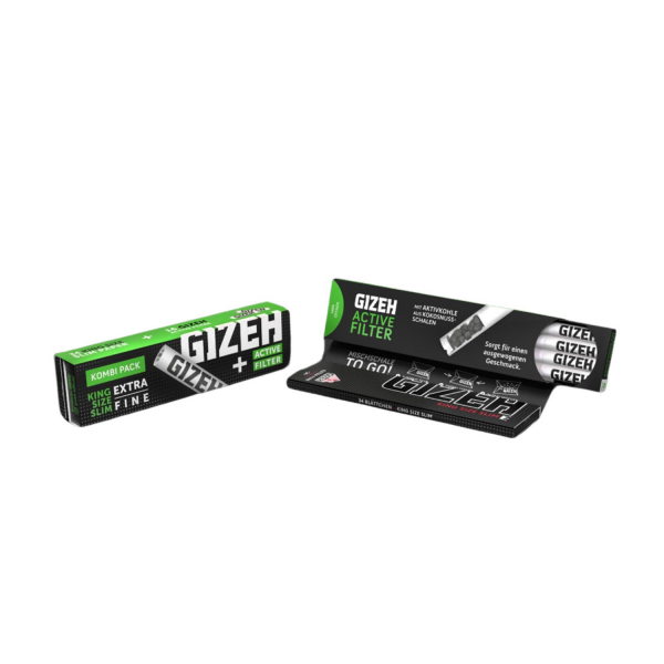 Gizeh Papers King Size Black, Kombi-Pack mit Active-Filter