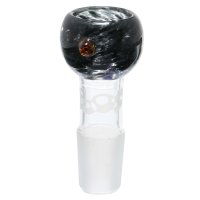 Boost Glas Bowl, Topf, schwarz meliert 18,8mm