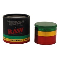 Raw Grinder Aluminium Rasta 55 mm, 4-tlg