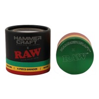 Raw Grinder Aluminium Rasta 55 mm, 4-tlg