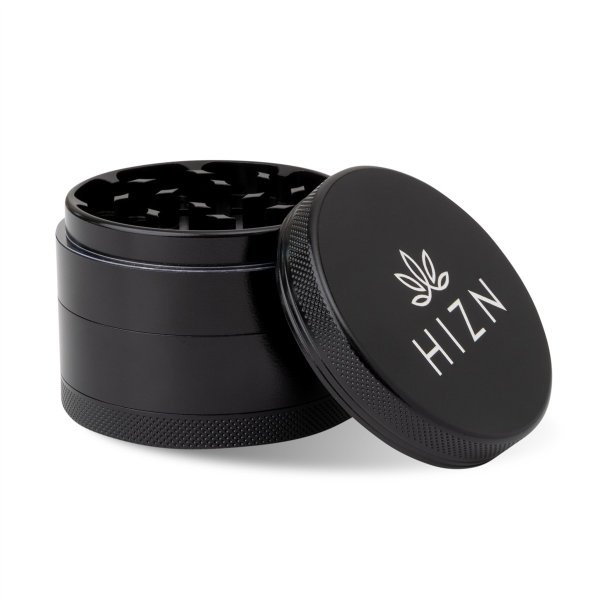HIZEN Keramik Grinder Schwarz Ø 63mm, 4-teilig