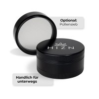 HIZEN Keramik Grinder 4-teilig, Ø 63mm Schwarz