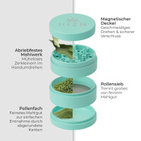 HIZEN Keramik Grinder 4-teilig, Ø 63mm Mint